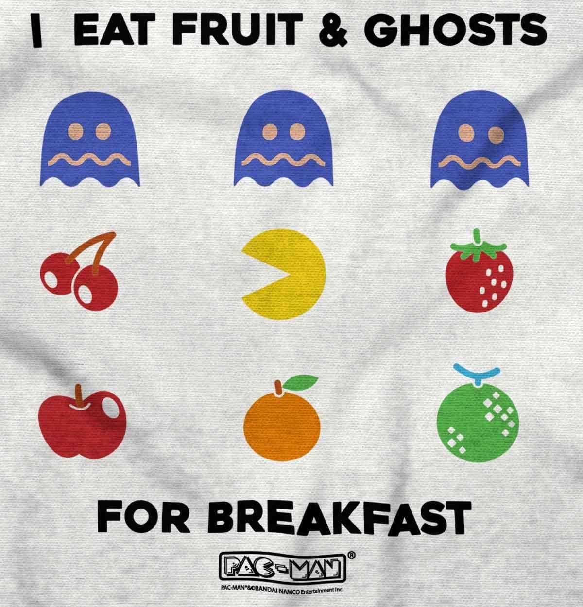 image:imagePacman Fruit and Ghosts for Breakfast Graphic T Shirt Men or WomenWhite