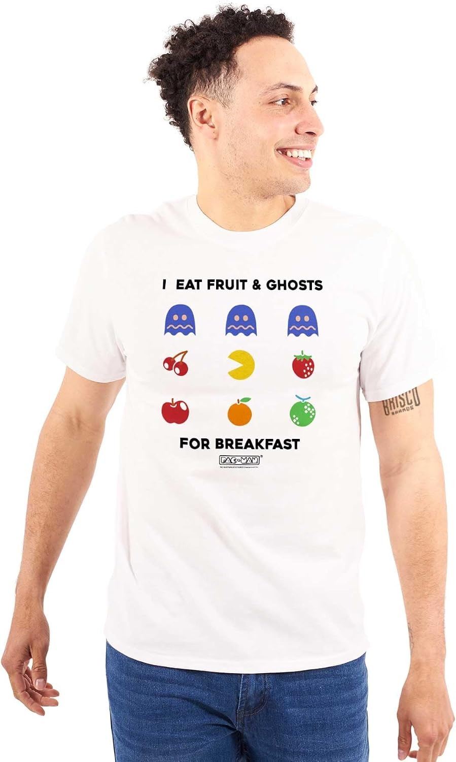 image:imagePacman Fruit and Ghosts for Breakfast Graphic T Shirt Men or WomenWhite