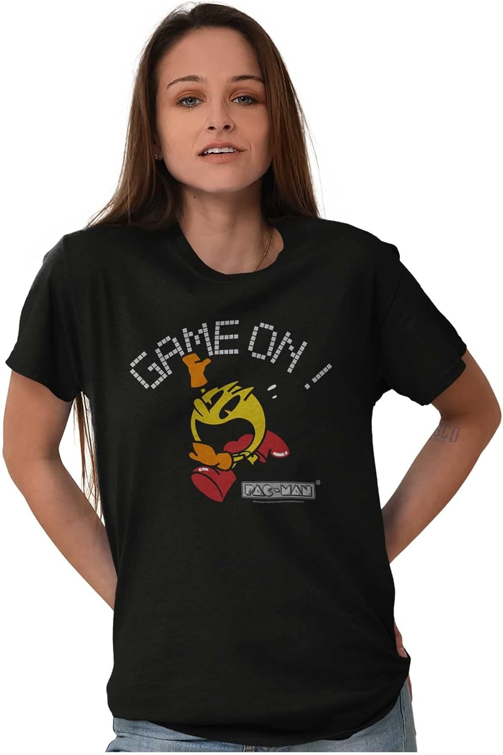 image:imagePacman Game On Retro 1980s Gaming Graphic T Shirt Men or WomenBlack