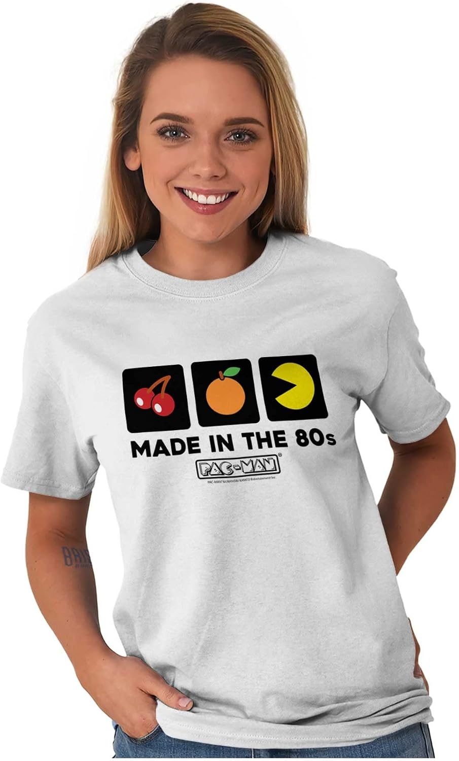 image:imagePacman Made in The 80s Vintage Graphic T Shirt Men or WomenWhite