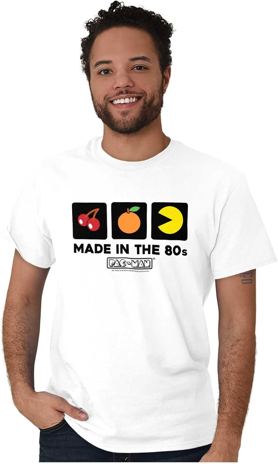 image:imagePacman Made in The 80s Vintage Graphic T Shirt Men or WomenWhite