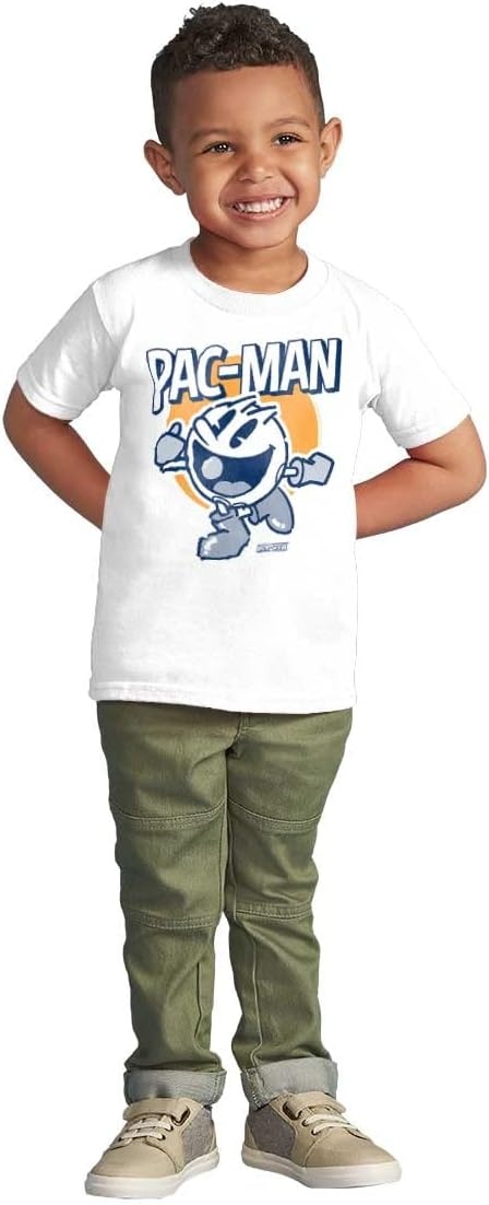 image:imageVintage Pacman Arcade Game Nostalgic Toddler Boy Girl T ShirtWhite