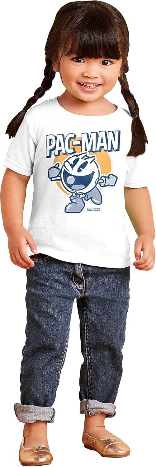 image:imageVintage Pacman Arcade Game Nostalgic Toddler Boy Girl T ShirtWhite