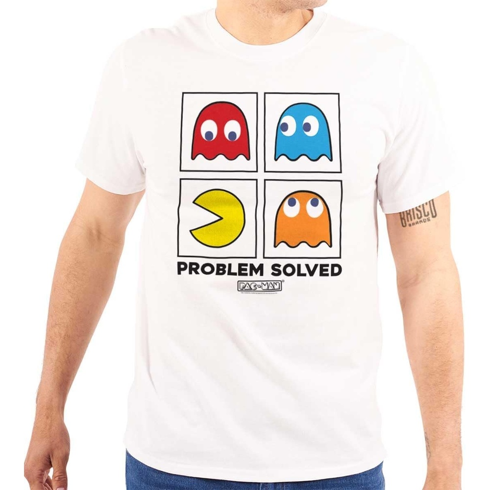 image:imageBrisco Brands Problem Solved Pacman Graphic T Shirt Men or WomenWhite