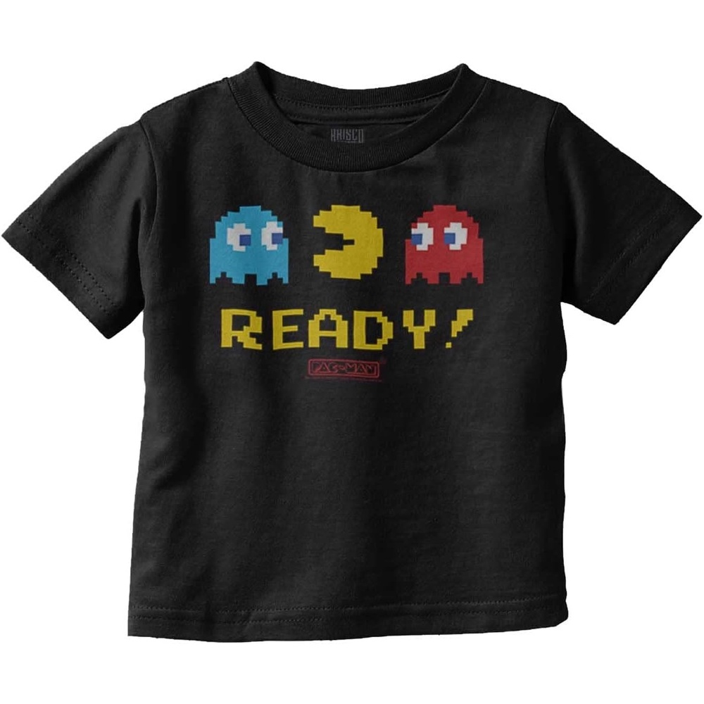 image:imagePacman 1980s Vintage Video Game Toddler Boy Girl T ShirtBlack