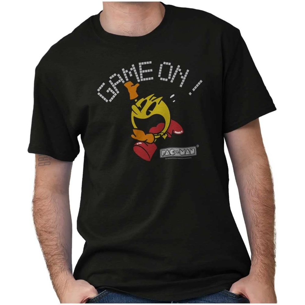 image:imagePacman Game On Retro 1980s Gaming Graphic T Shirt Men or WomenBlack