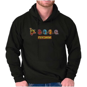 Brisco Brands Original PACMAN Vintage Arcade Game Hoodie Sweatshirt Women Men(Graphite Heather)