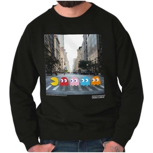Brisco Brands PACMAN Ghosts Classic Rock Album Sweatshirt for Men or Women(Black)