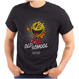 Pacman Old School 1980s Video Game Graphic T Shirt Men or Women(Black)