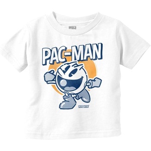 Vintage Pacman Arcade Game Nostalgic Toddler Boy Girl T Shirt(White)