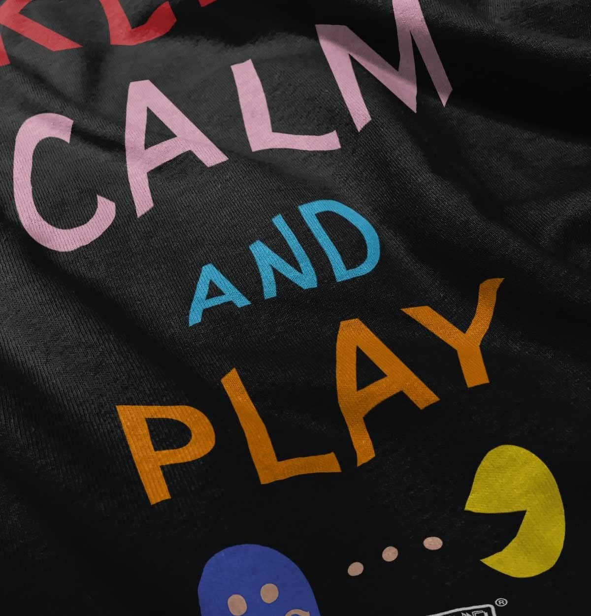 image:imageBrisco Brands Keep Calm and Play Pacman Toddler Boy Girl T ShirtBlack