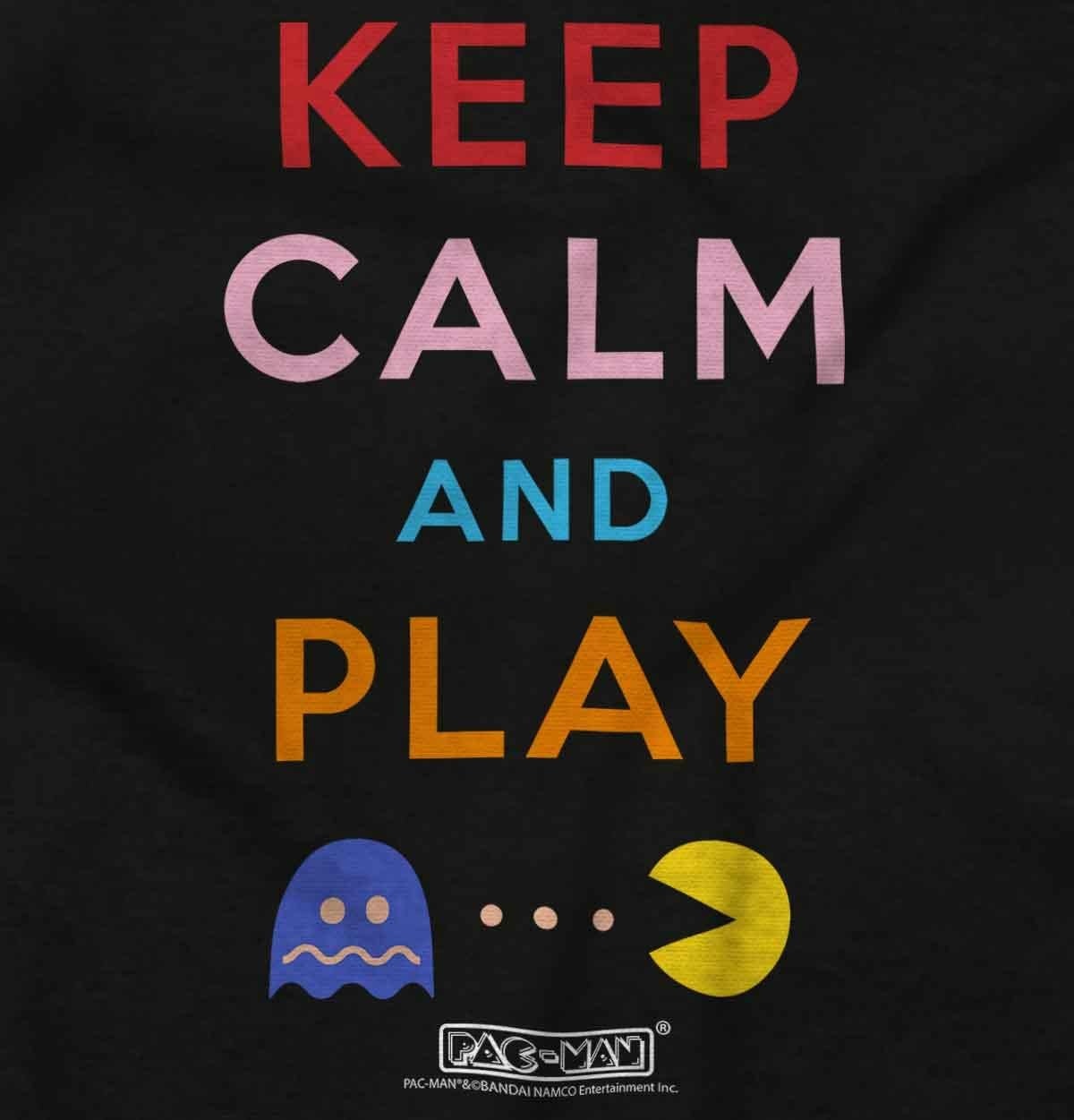 image:imageBrisco Brands Keep Calm and Play Pacman Toddler Boy Girl T ShirtBlack