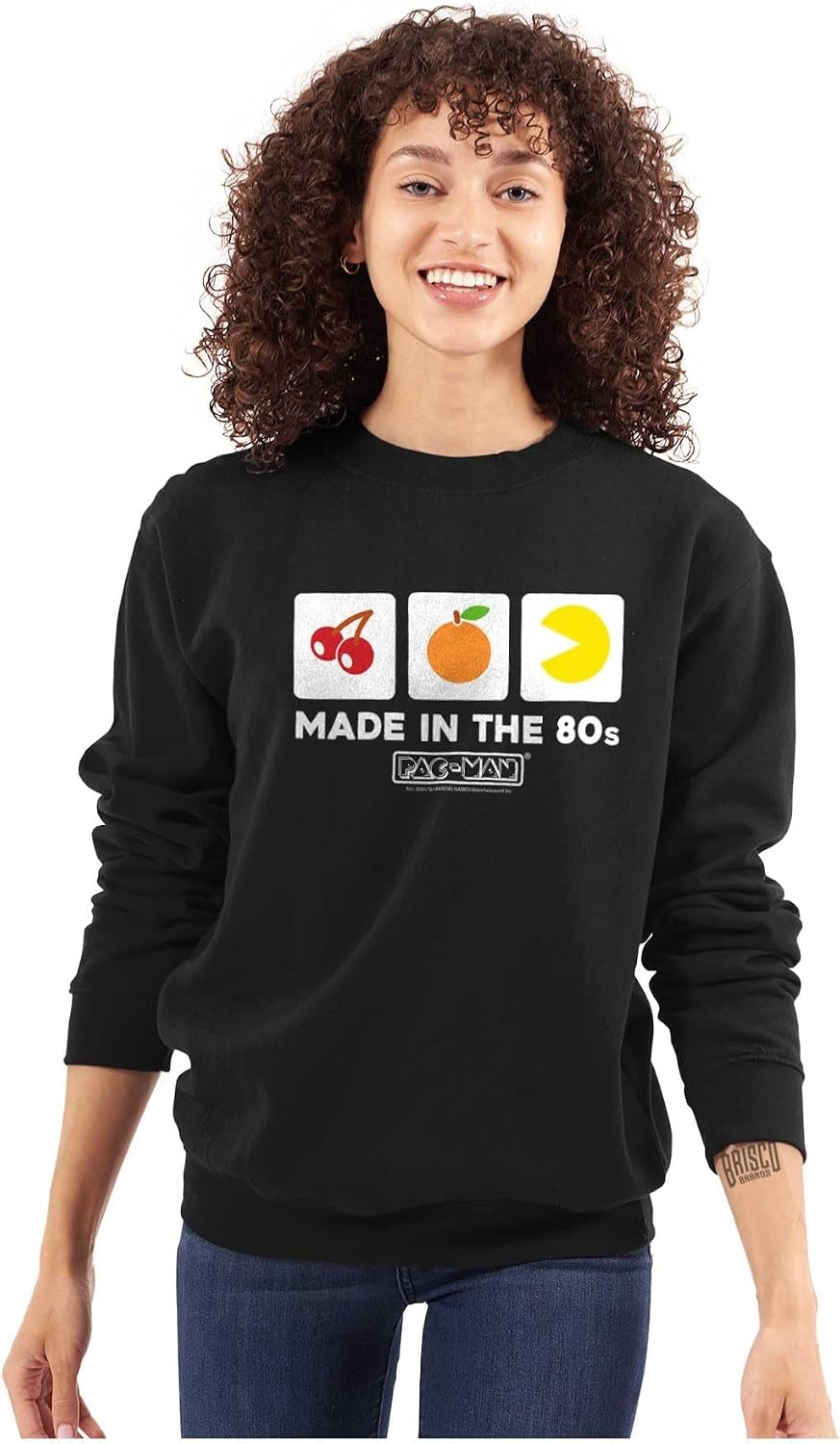 image:imageBrisco Brands PACMAN Made in the 80s Vintage Sweatshirt for Men or WomenBlack