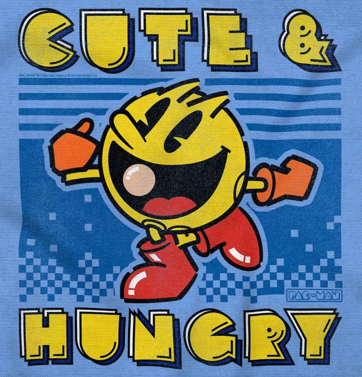 image:imageBrisco Brands Retro Cute Hungry Funny PACMAN Game Women Crewneck SweatshirtCarolina Blue