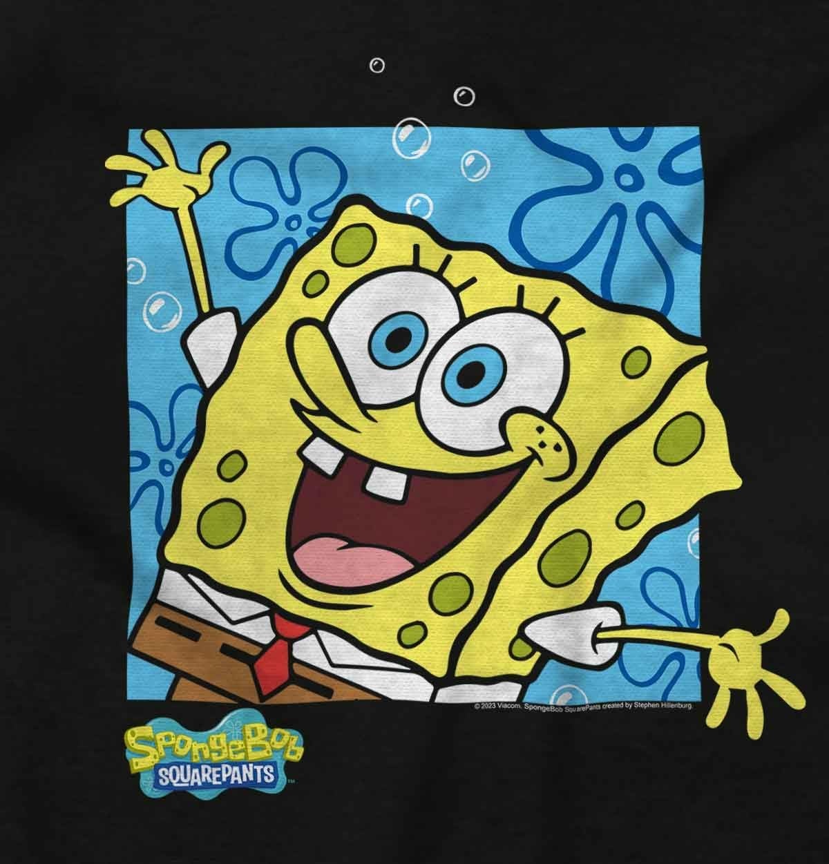 image:imageBrisco Brands Retro SpongeBob SquarePants Cartoon Baby Romper Boys or GirlsBlack