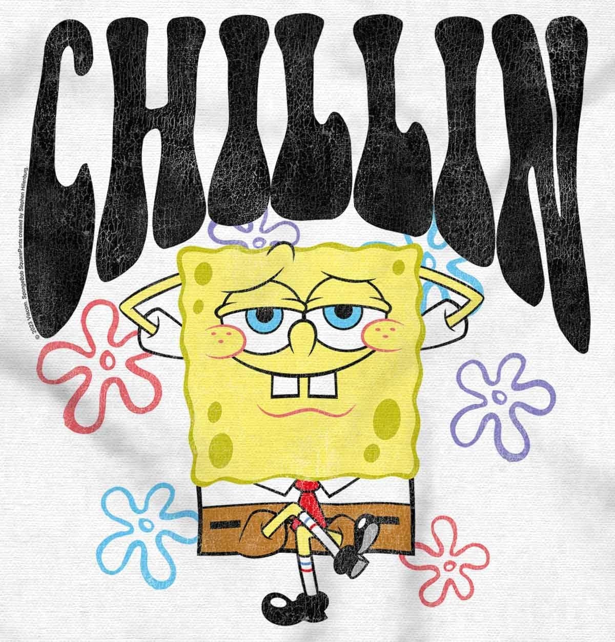 image:imageBrisco Brands SpongeBob Retro Cartoon Chillin Baby Romper Boys or GirlsWhite