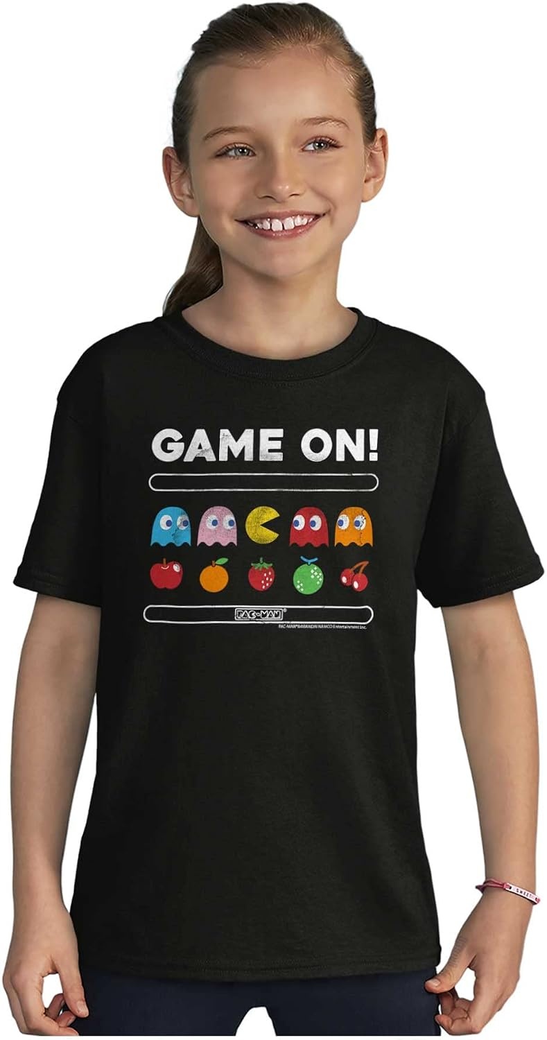 image:imageGame On Vintage 80s Pacman Gamer Crewneck T Shirts Boy GirlBlack