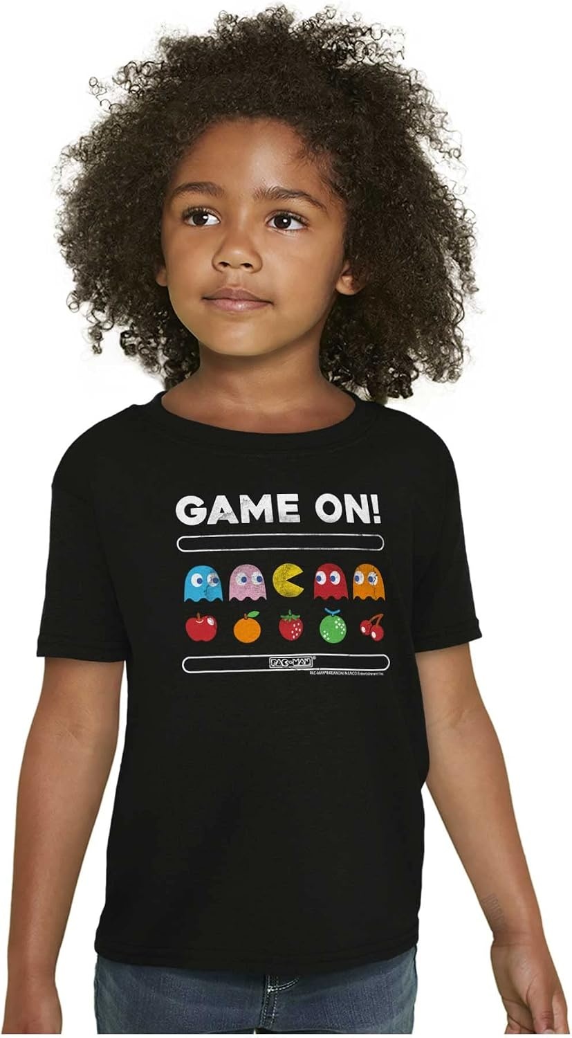 image:imageGame On Vintage 80s Pacman Gamer Crewneck T Shirts Boy GirlBlack