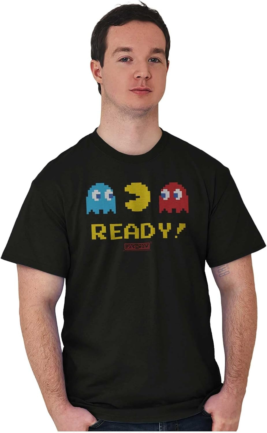 image:imagePacman 1980s Vintage Video Game Graphic T Shirt Men or WomenBlack