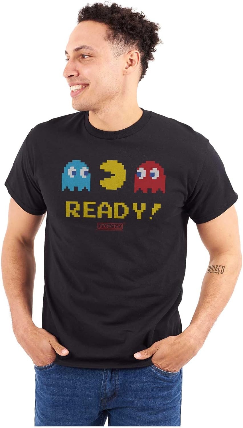 image:imagePacman 1980s Vintage Video Game Graphic T Shirt Men or WomenBlack