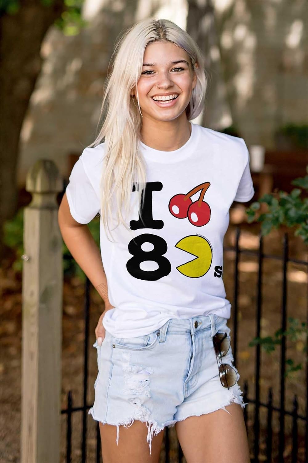 image:imagePacman I Love The 80s Cherry Fruit Graphic T Shirt Men or WomenWhite