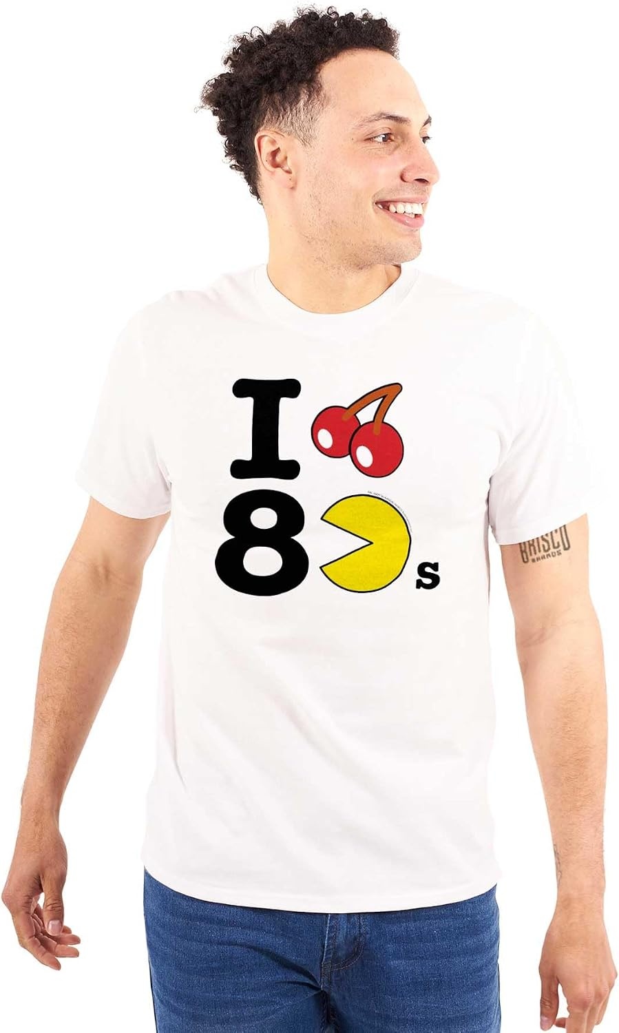 image:imagePacman I Love The 80s Cherry Fruit Graphic T Shirt Men or WomenWhite
