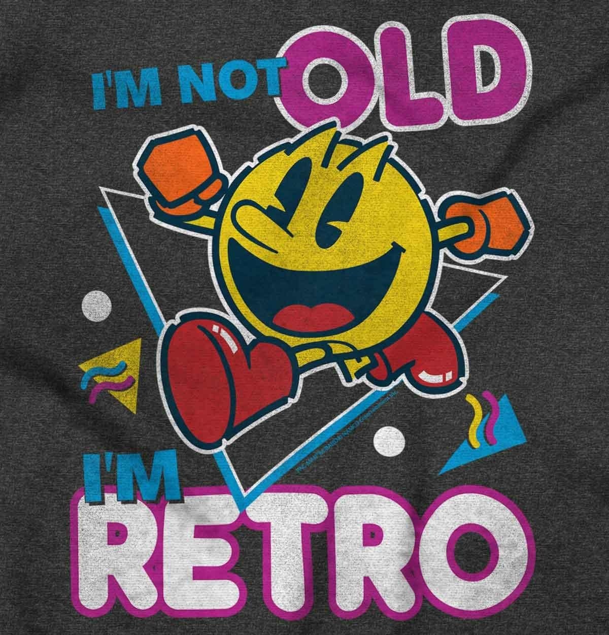 image:imageRetro Funny Sarcastic Pacman Game Womens Slim Fit Graphic TeeDark Heather