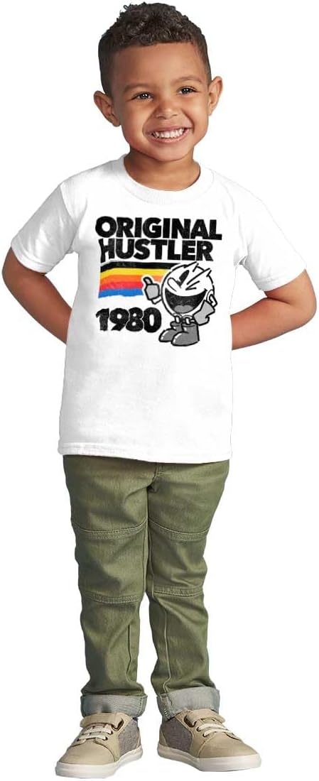image:imageVintage Original Hustler Pacman Game Toddler Boy Girl T ShirtWhite