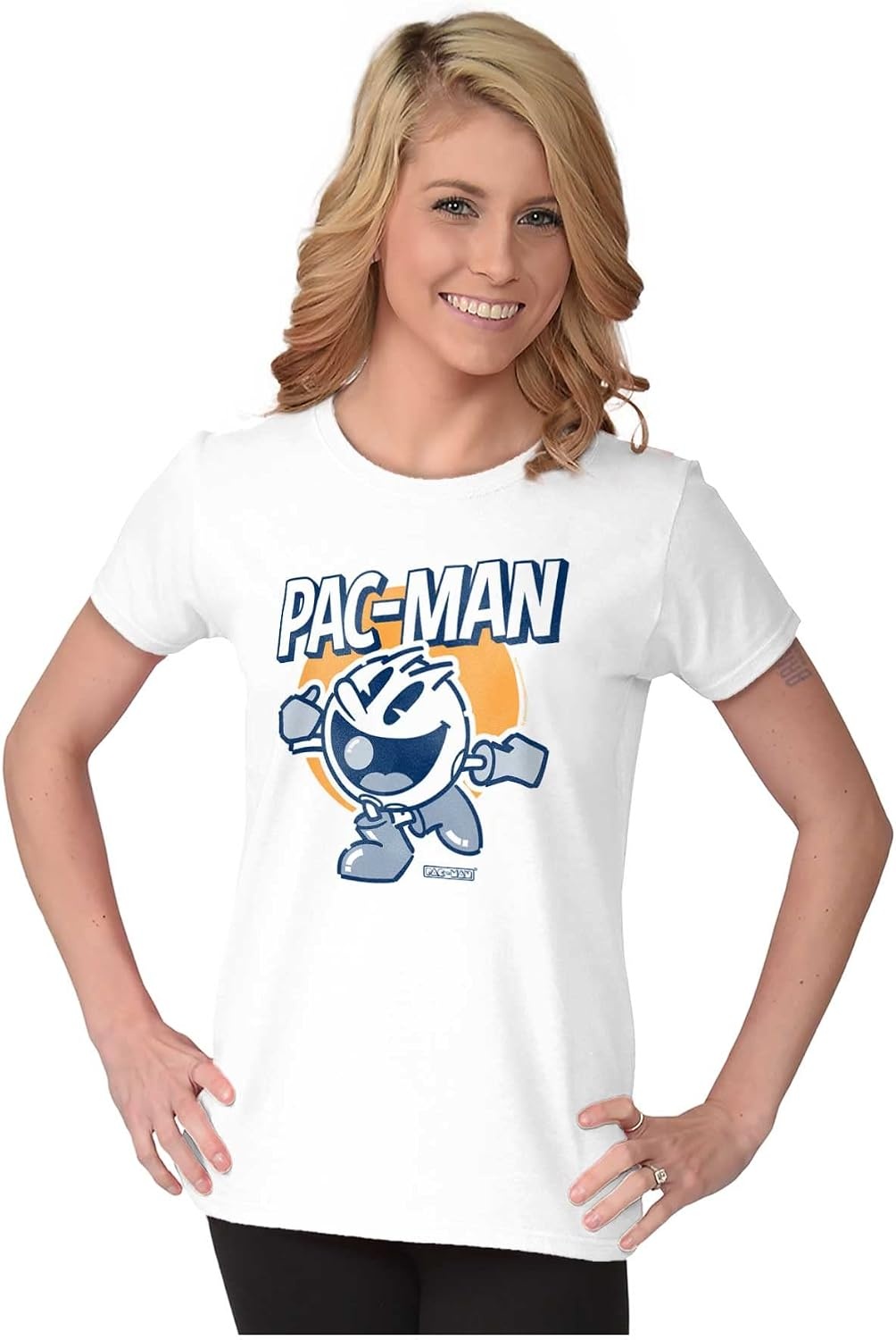 image:imageVintage Pacman Arcade Game Nostalgic Womens Slim Fit Graphic Tee