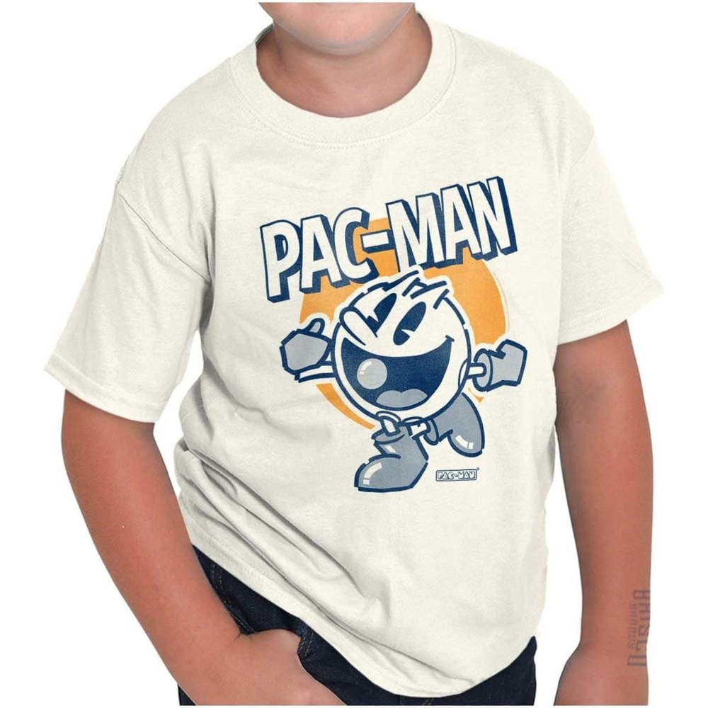 image:imageVintage Pacman Arcade Game Nostalgic Crewneck T Shirts Boy Girl