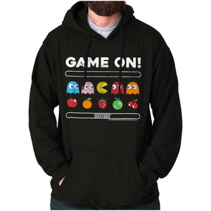 Brisco Brands Game On Vintage 80s PACMAN Gamer Hoodie Sweatshirt Women Men(Black)
