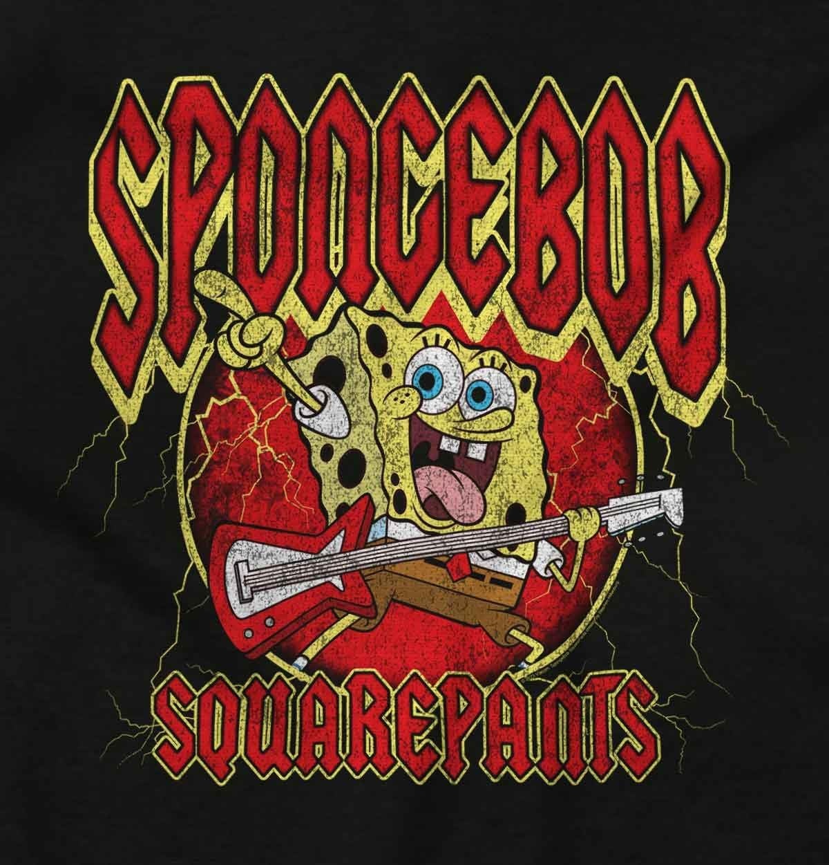 image:imageBrisco Brands SpongeBob SquarePants Rock N Roll Baby Romper Boys or GirlsBlack