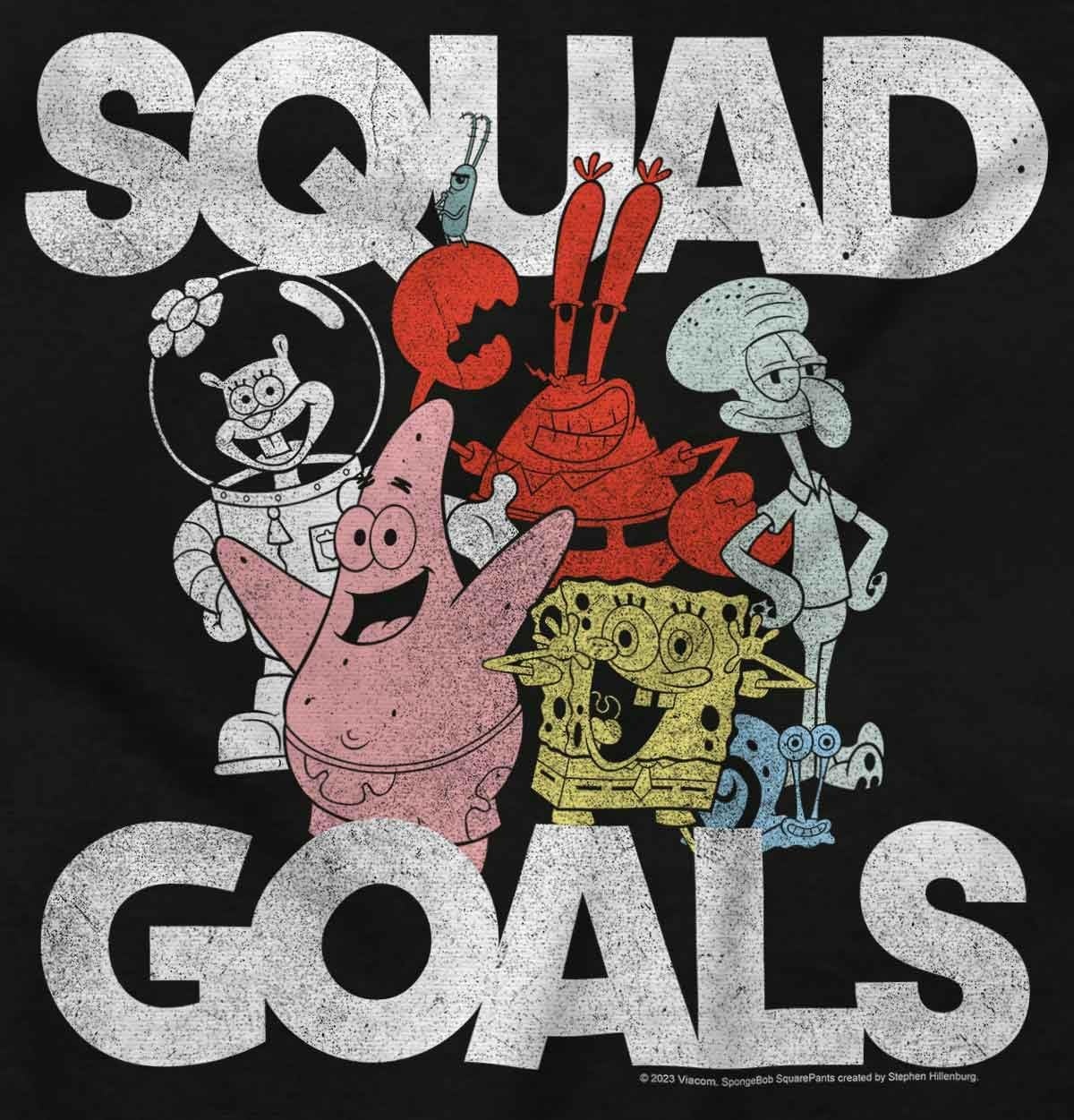 image:imageBrisco Brands SpongeBob and Friends Squad Goals Baby Romper Boys or GirlsBlack