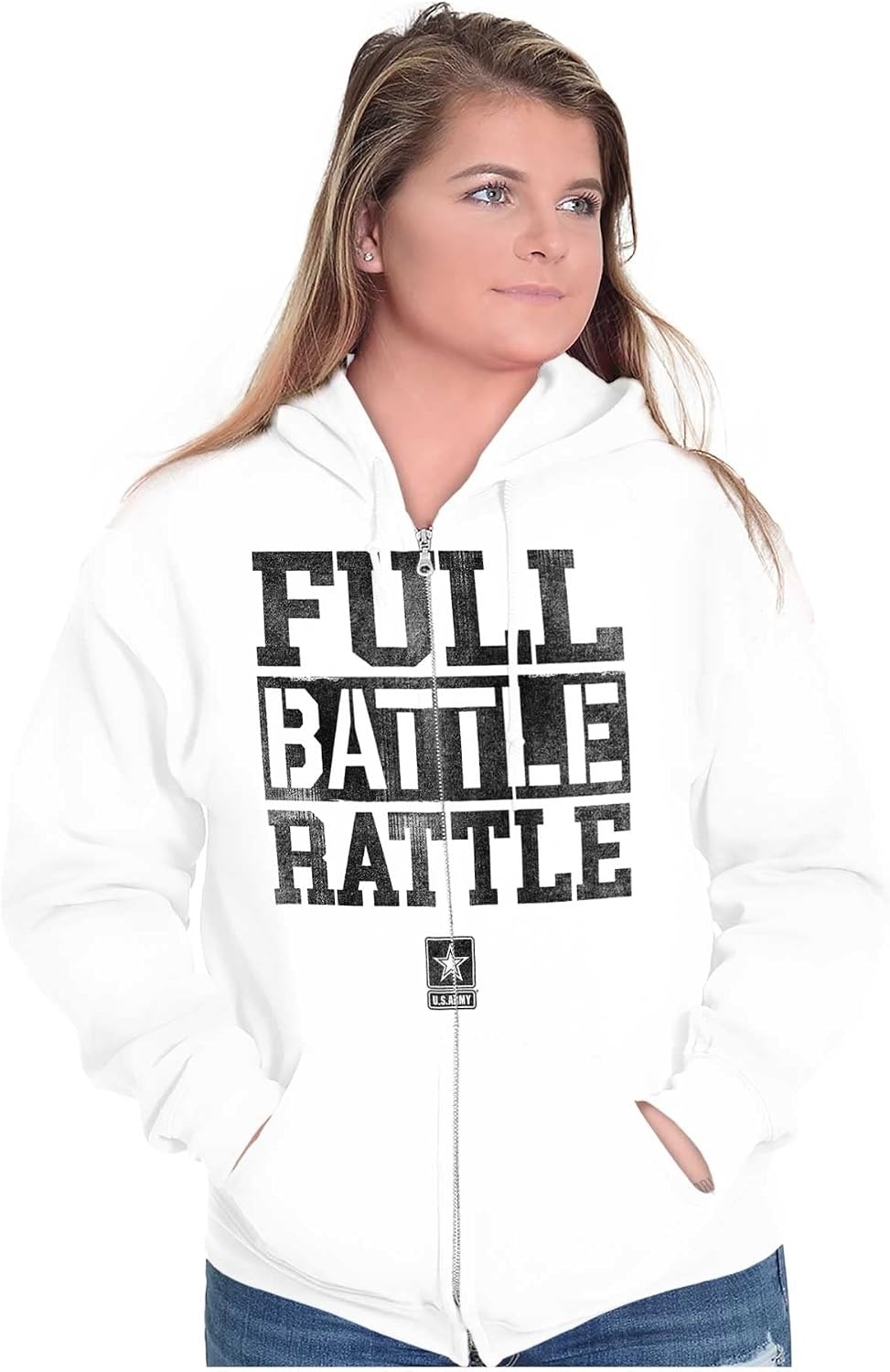 image:imageBrisco Brands US Army Casual Military PT Style Zip Up Hoodie Mens Womens