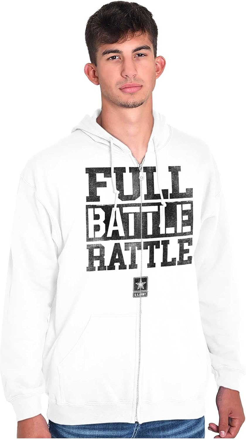 image:imageBrisco Brands US Army Casual Military PT Style Zip Up Hoodie Mens Womens