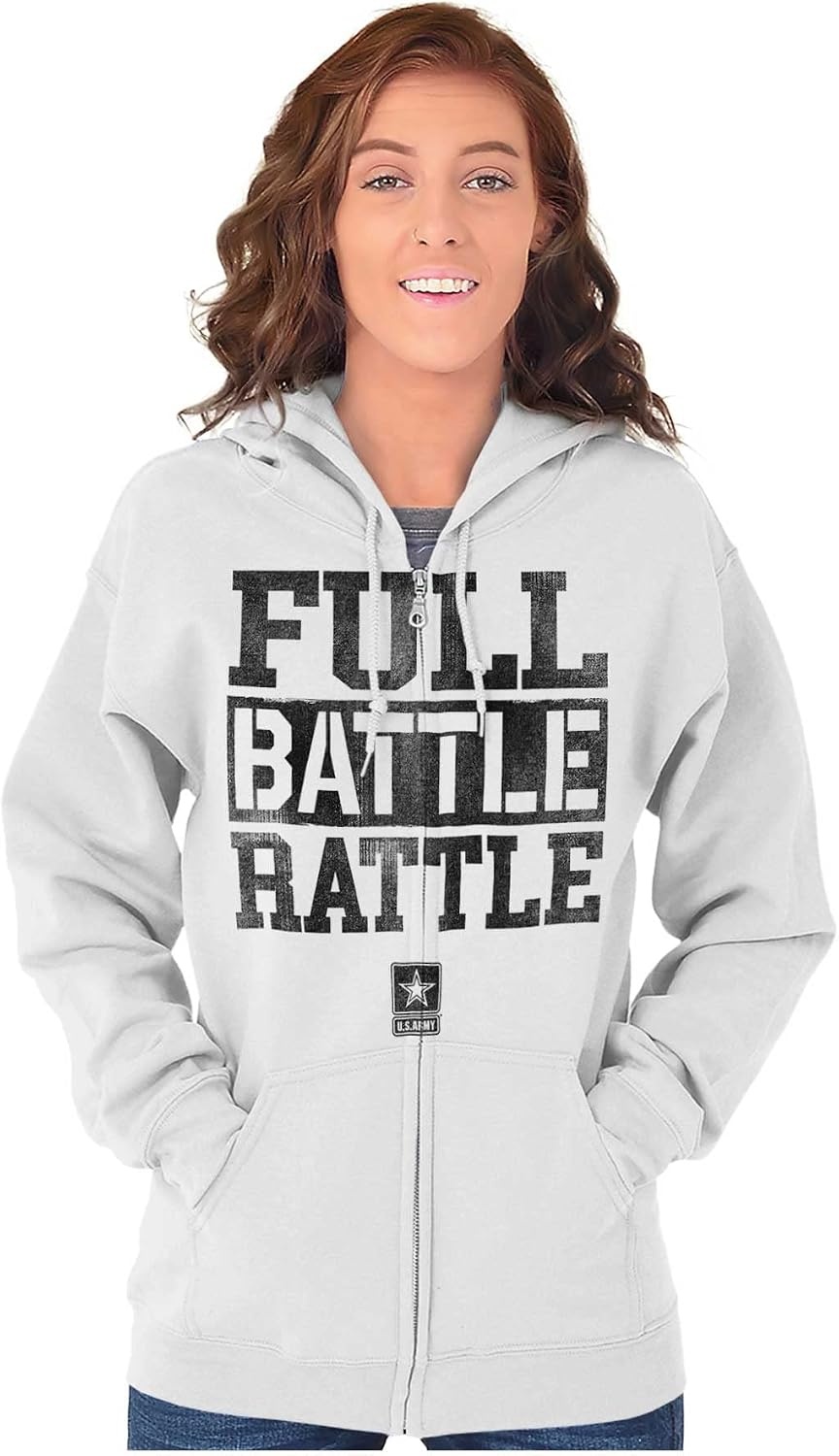 image:imageBrisco Brands US Army Casual Military PT Style Zip Up Hoodie Mens Womens