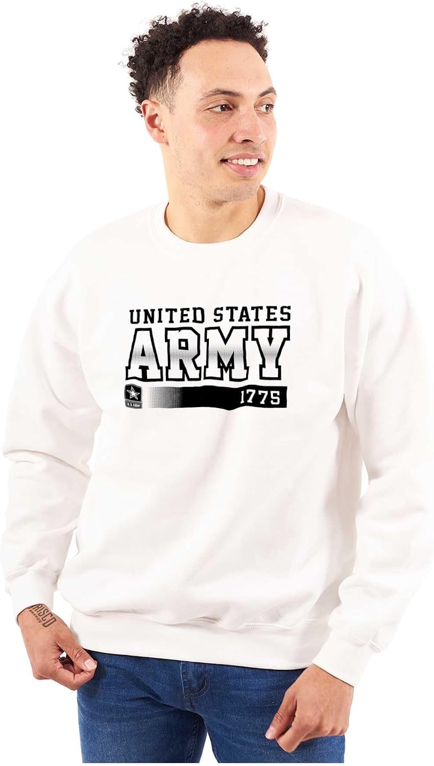 image:imageBrisco Brands US Army Proud American Soldier Sweatshirt for Men or WomenWhite