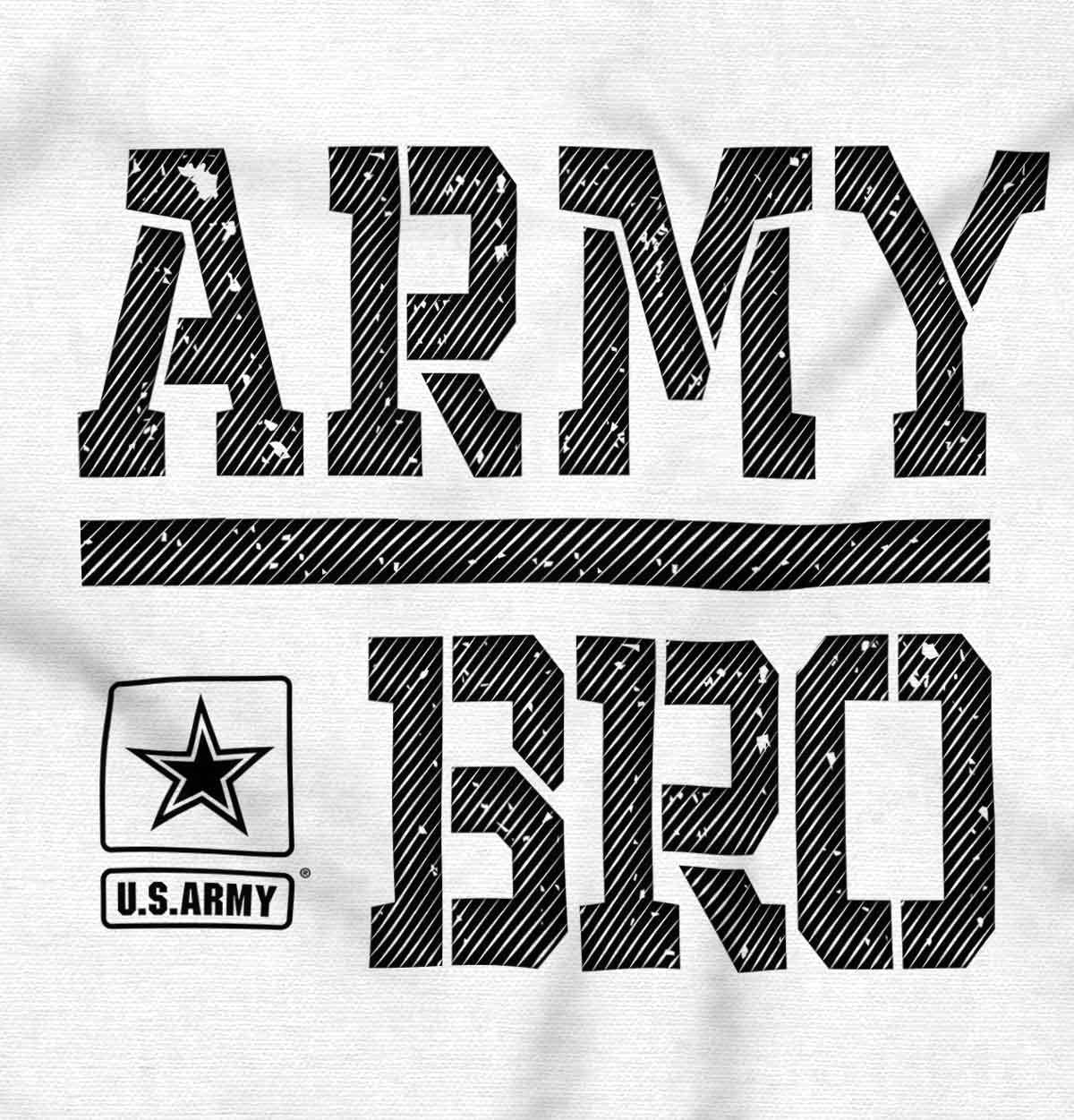 image:imageUS Army Bro Military Soldier Pride Mens Long Sleeve Tee T ShirtWhite