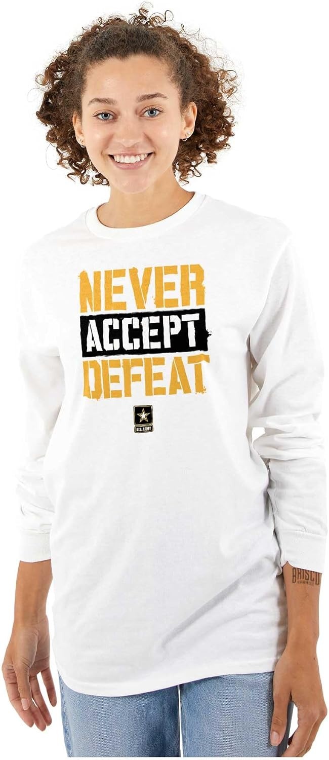 image:imageUS Army Military Soldier Saying Long Sleeve Tshirt Men WomenWhite