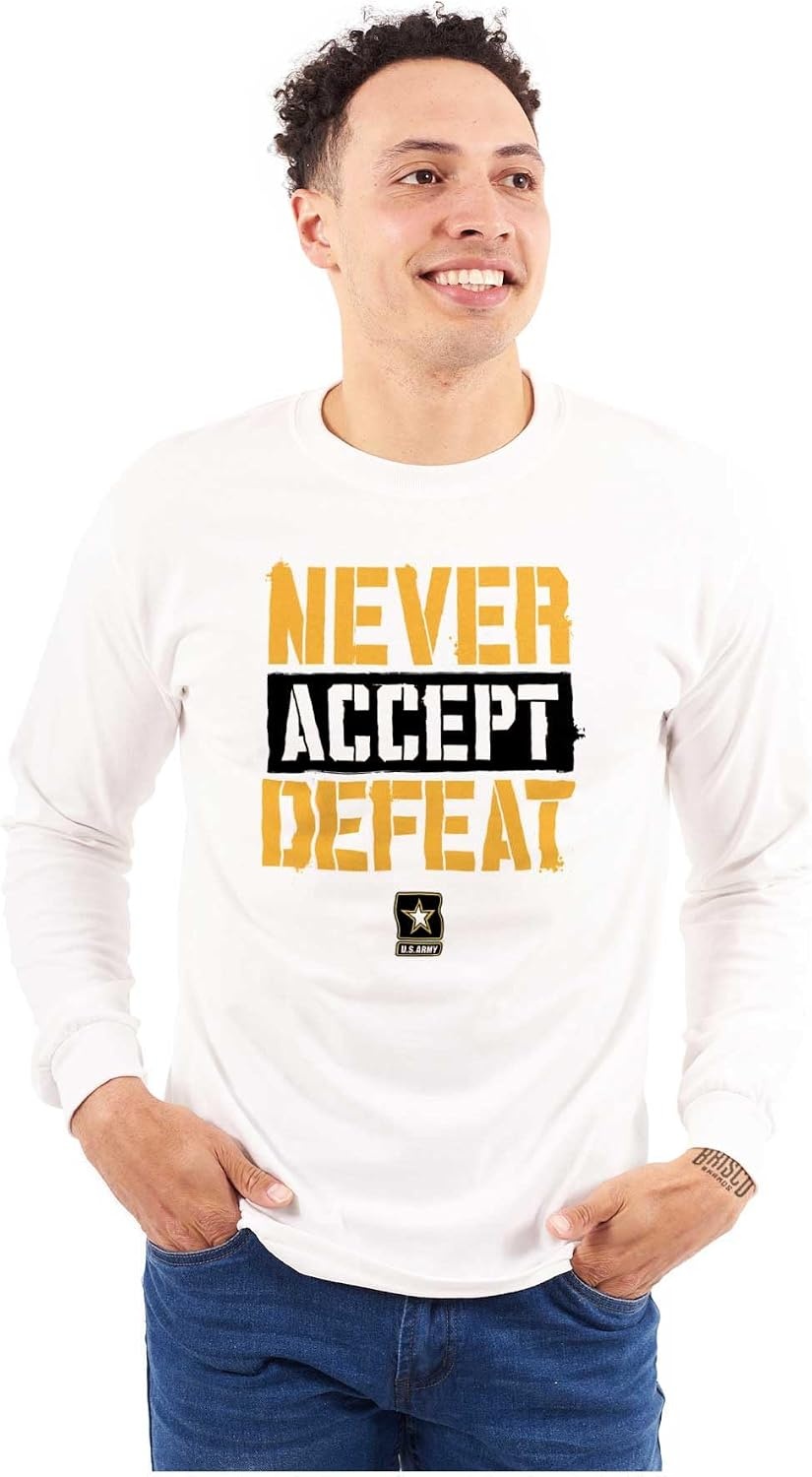 image:imageUS Army Military Soldier Saying Long Sleeve Tshirt Men WomenWhite