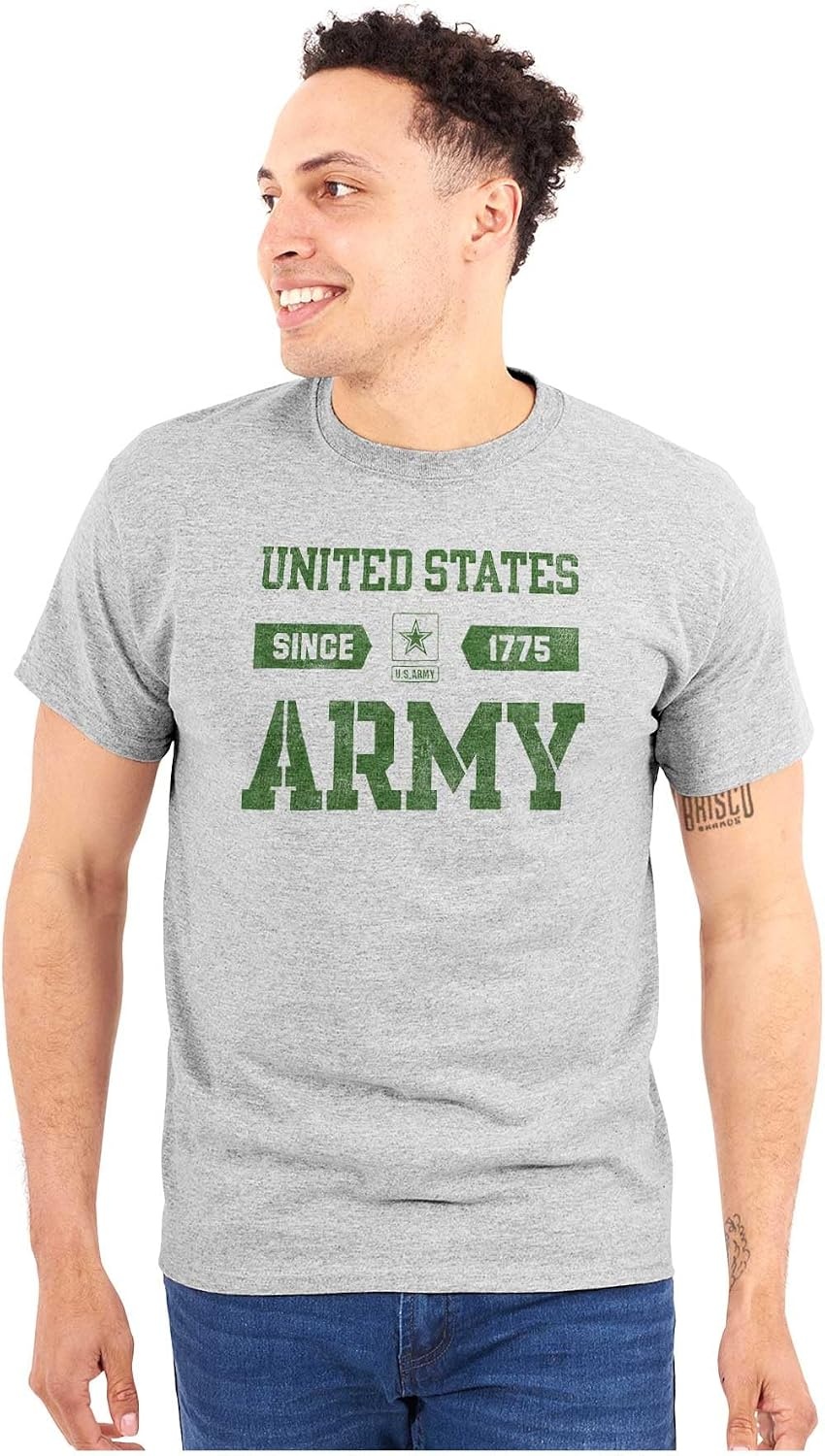 image:imageUS Army Soldier Veteran Proud Pride Graphic T Shirt Men or WomenSport Grey