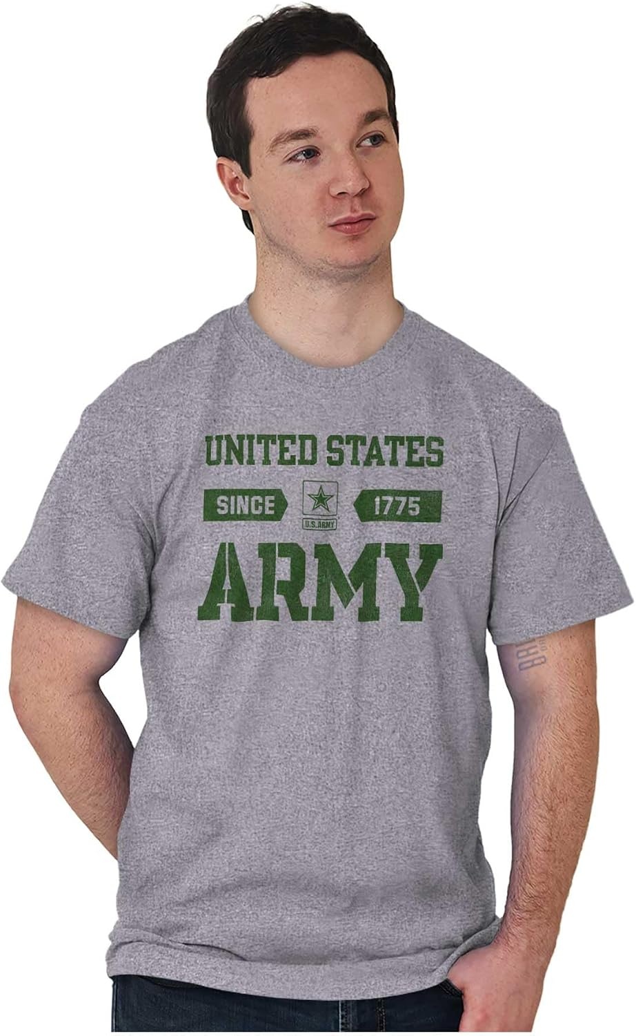 image:imageUS Army Soldier Veteran Proud Pride Graphic T Shirt Men or WomenSport Grey