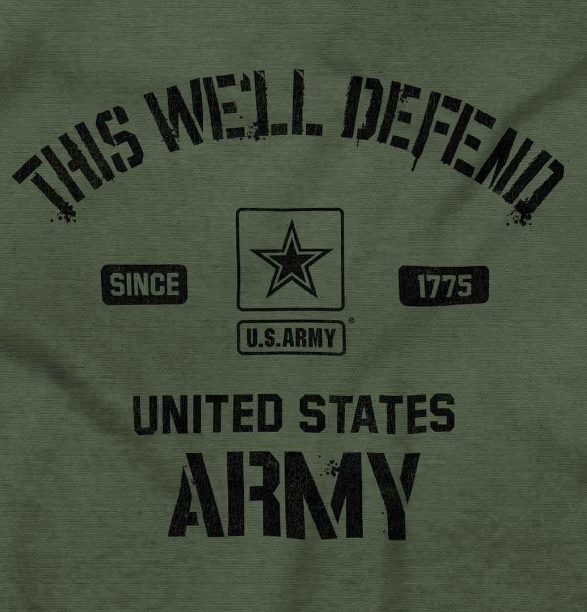 image:imageUS Army This Well Defend Graphic T Shirt Men or WomenMilitary Green