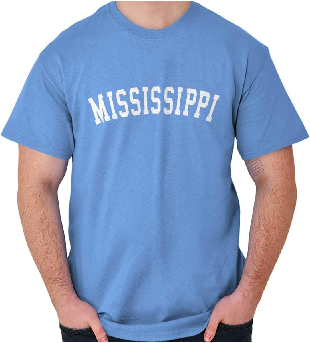 image:imageUSA State Simple Traditional Classic Graphic T Shirt for Men or WomenCarolina Blue