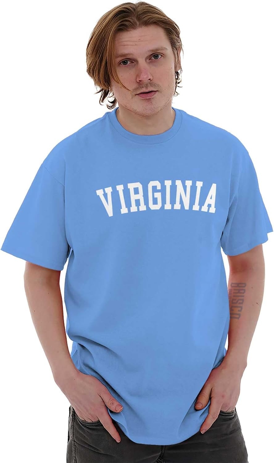 image:imageUSA State Simple Traditional Classic Graphic T Shirt for Men or WomenCarolina Blue