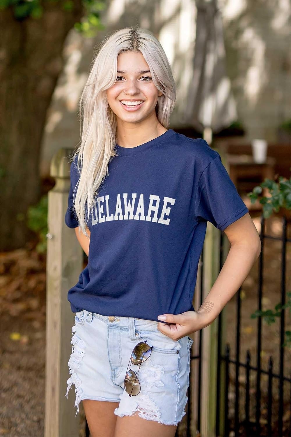 image:imageUSA State Simple Traditional Classic Graphic T Shirt for Men or WomenNavy