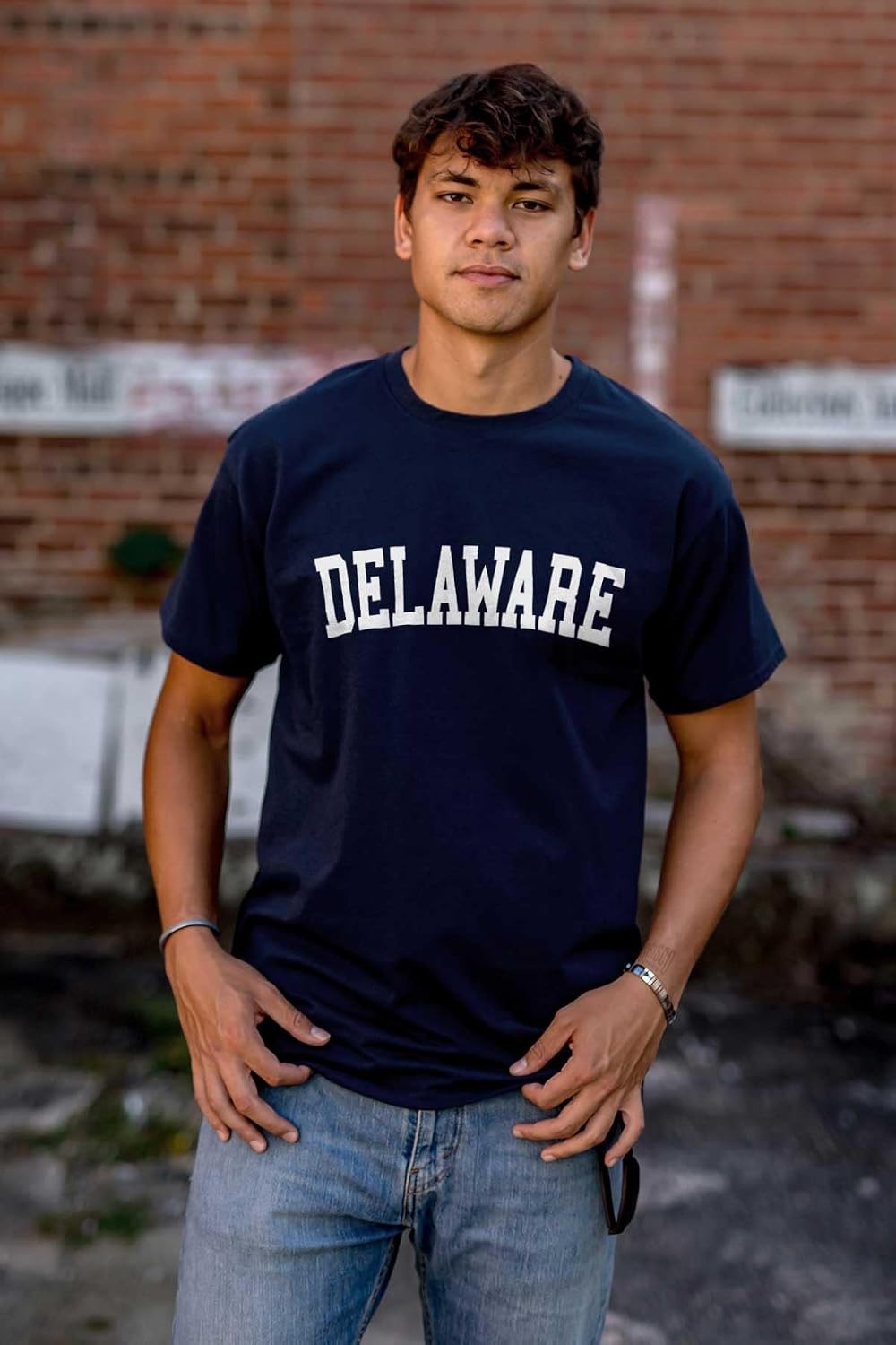 image:imageUSA State Simple Traditional Classic Graphic T Shirt for Men or WomenNavy