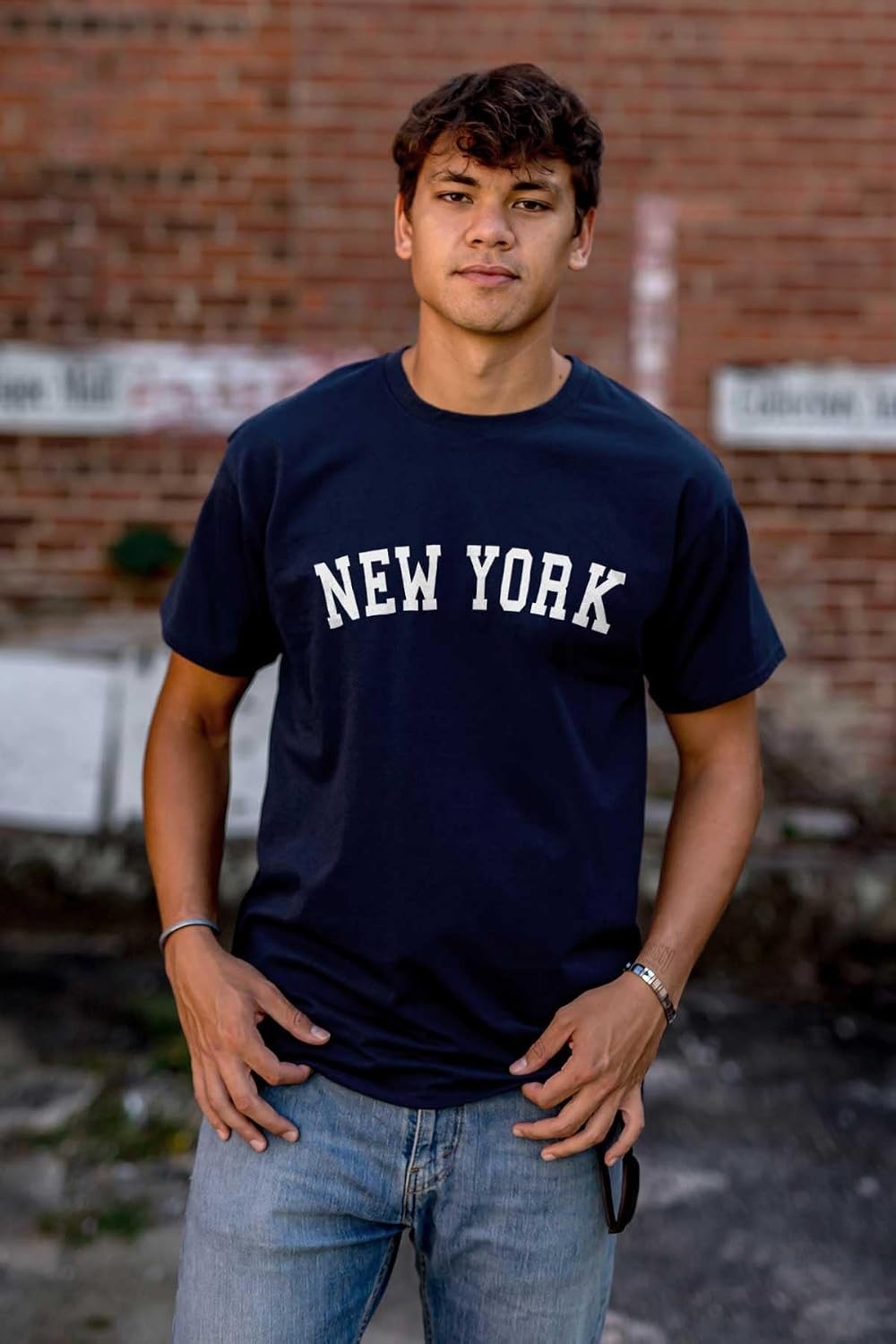 image:imageUSA State Simple Traditional Classic Graphic T Shirt for Men or WomenNavy