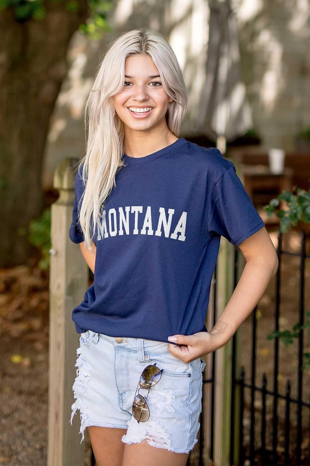 image:imageUSA State Simple Traditional Classic Graphic T Shirt for Men or WomenNavy