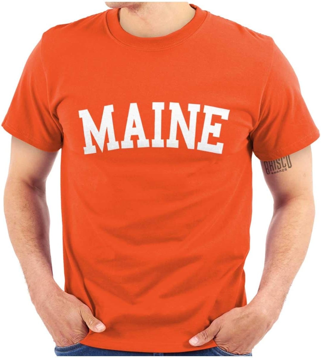 image:imageUSA State Simple Traditional Classic Graphic T Shirt for Men or WomenOrange